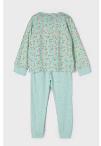 Mayoral piżama dziecięca kolor zielony wzorzysta. Kolor: zielony. Materiał: dzianina #3