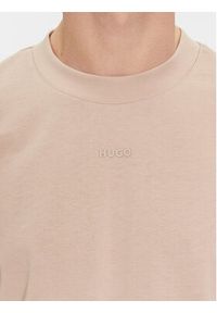 Hugo T-Shirt Dapolino 50488330 Beżowy Relaxed Fit. Kolor: beżowy. Materiał: bawełna