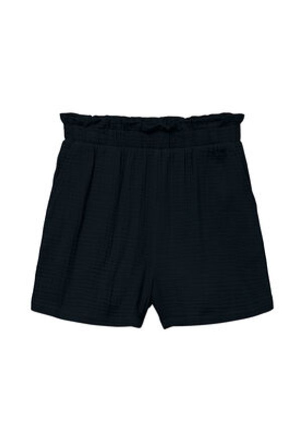Vero Moda Szorty materiałowe Natali 10279687 Czarny Baggy Fit. Kolor: czarny. Materiał: bawełna