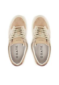 D.A.T.E. Sneakersy Torneo Shiny W431-TO-SH Écru. Materiał: skóra #4
