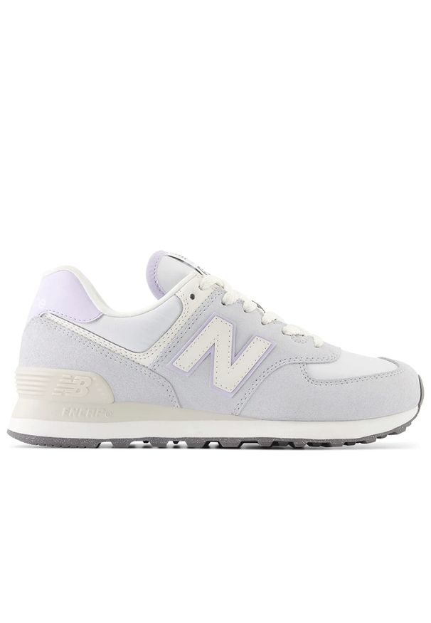 Buty New Balance WL574AG2 - fioletowe. Zapięcie: sznurówki. Kolor: fioletowy. Materiał: guma, syntetyk, zamsz, materiał, skóra. Szerokość cholewki: normalna. Model: New Balance 574