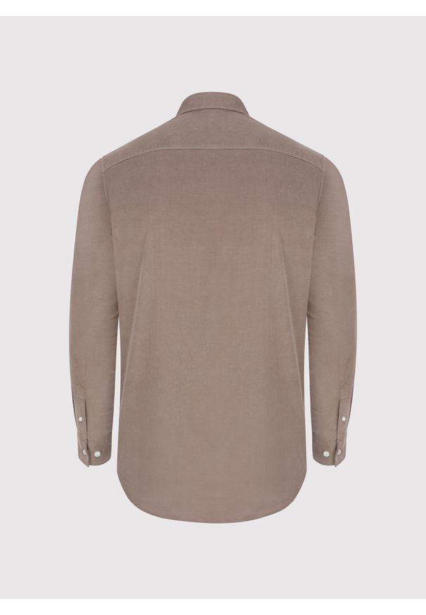 Pako Lorente - PAKO LORENTE - Brązowa koszula sztruksowa z kieszeniami na piersi. Okazja: na co dzień. Kolor: brązowy. Materiał: sztruks. Długość rękawa: długi rękaw. Długość: długie. Sezon: jesień. Styl: casual