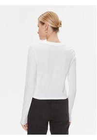 Calvin Klein Jeans Bluzka Embro Badge J20J222884 Biały Regular Fit. Kolor: biały. Materiał: bawełna