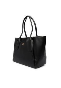TOMMY HILFIGER - Tommy Hilfiger Torebka Th Essential Tote AW0AW18374 Czarny. Kolor: czarny. Materiał: skórzane #2