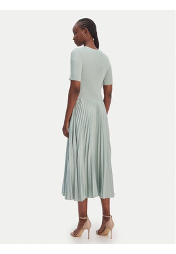 BOSS Sukienka codzienna Fadridi 50535658 Zielony Regular Fit. Okazja: na co dzień. Kolor: zielony. Materiał: syntetyk. Typ sukienki: proste. Styl: casual