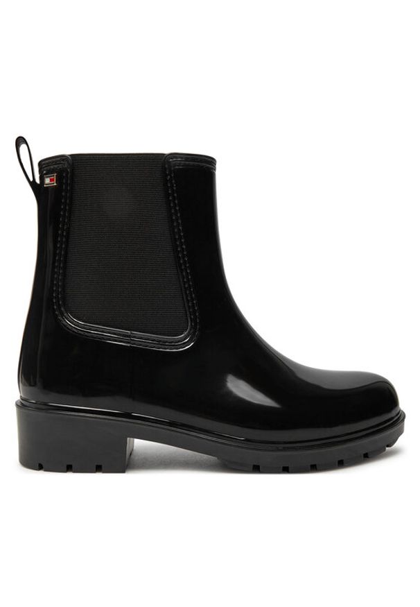 TOMMY HILFIGER - Tommy Hilfiger Kalosze Flag Rainboot FW0FW08213 Czarny. Kolor: czarny. Materiał: guma