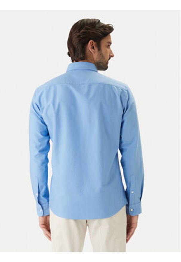 BOSS Koszula H-Roan 50555920 Błękitny Slim Fit. Kolor: niebieski. Materiał: bawełna