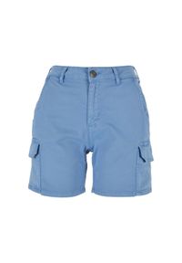 Szorty cargo wysoka talia kobiety Urban Classics. Stan: podwyższony. Kolor: niebieski. Długość: krótkie #1