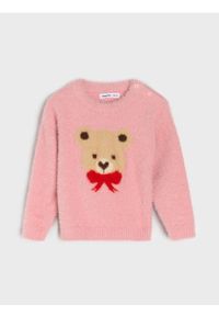 Sinsay - Sweter z motywem świątecznym - różowy. Kolor: różowy. Styl: wizytowy #1