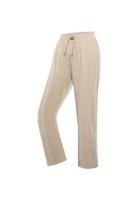 Naak - Stylowe spodnie damskie Nax Lacera XL - wygoda i trendy. Kolor: wielokolorowy. Materiał: materiał. Długość: długie