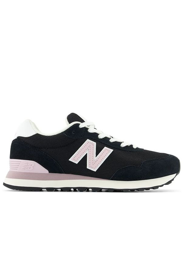 Buty damskie New Balance WL515CBR - czarne. Okazja: na co dzień. Kolor: czarny. Materiał: guma, zamsz, materiał, syntetyk. Szerokość cholewki: normalna