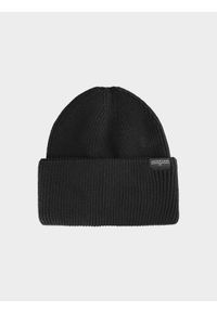 4f - Czapka beanie chłopięca. Kolor: czarny #1