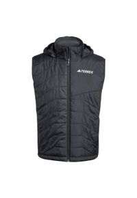 Adidas - Bezrękawnik Terrex Multi Climawarm Insulated Hooded. Kolor: czarny. Materiał: puch. Długość rękawa: bez rękawów. Technologia: ClimaWarm (Adidas)