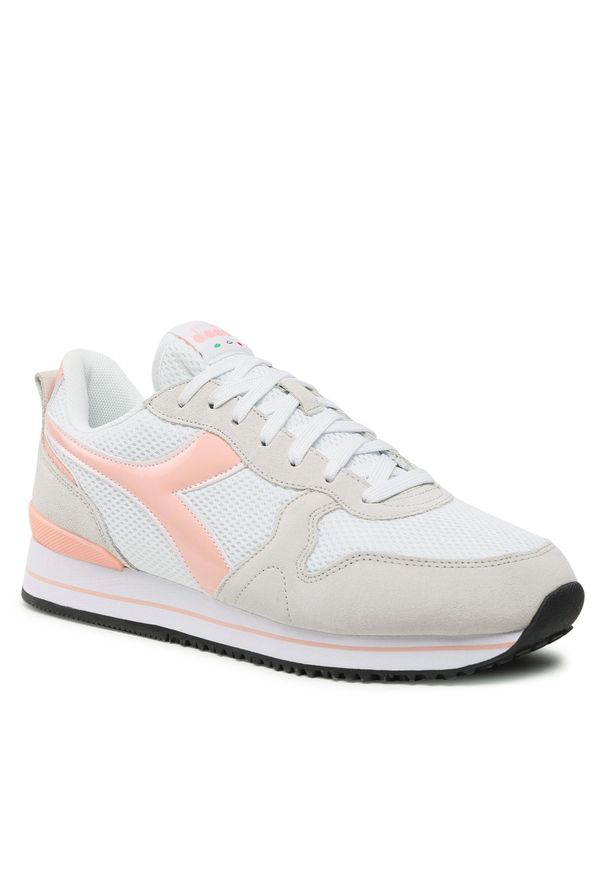 Sneakersy Diadora Olympia Platform Wn 101.176996 01 C8016 White/Peach Melba. Kolor: beżowy. Materiał: materiał. Obcas: na platformie