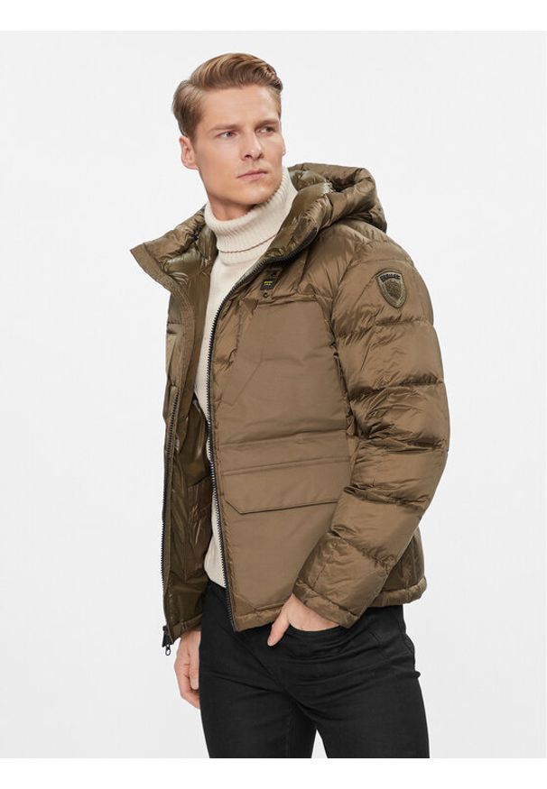 Blauer Kurtka zimowa 23WBLUC03008 Zielony Regular Fit. Kolor: zielony. Materiał: syntetyk. Sezon: zima
