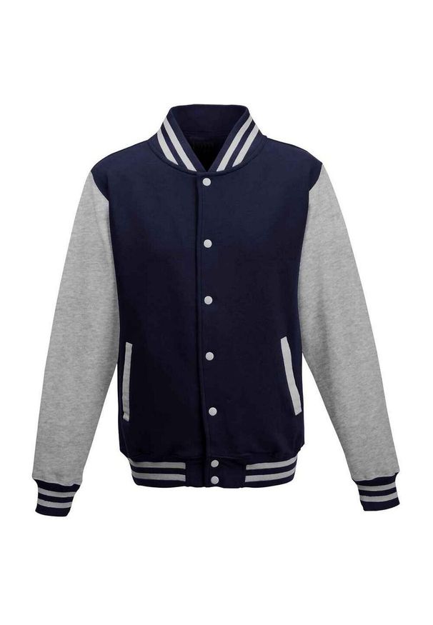 AWDIS - Kurtka Unisex Varsity Dla Dorosłych. Kolor: wielokolorowy, niebieski, szary