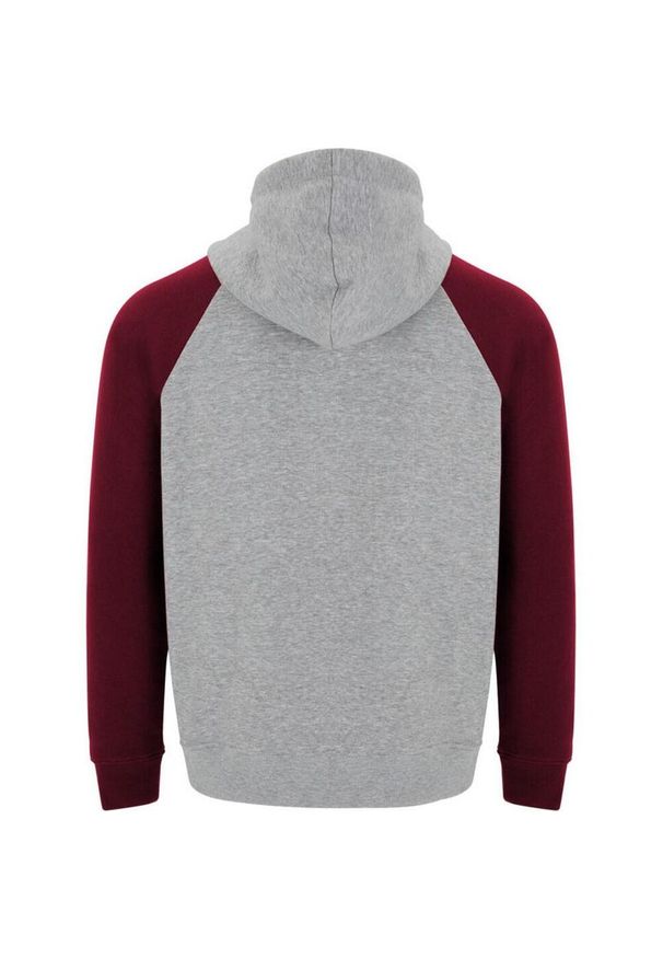 ROLY - Dziecięca Dwukolorowa Bluza Z Kapturem Badet Ze Sznurkiem. Typ kołnierza: kaptur. Kolor: czerwony, szary, wielokolorowy. Sport: joga i pilates