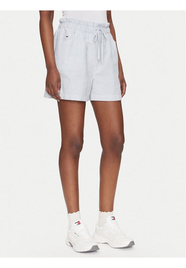 Tommy Jeans Szorty materiałowe DW0DW20360 Niebieski Regular Fit. Kolor: niebieski. Materiał: bawełna