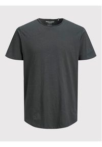Jack & Jones - Jack&Jones T-Shirt Basher 12182498 Szary Regular Fit. Kolor: szary. Materiał: bawełna