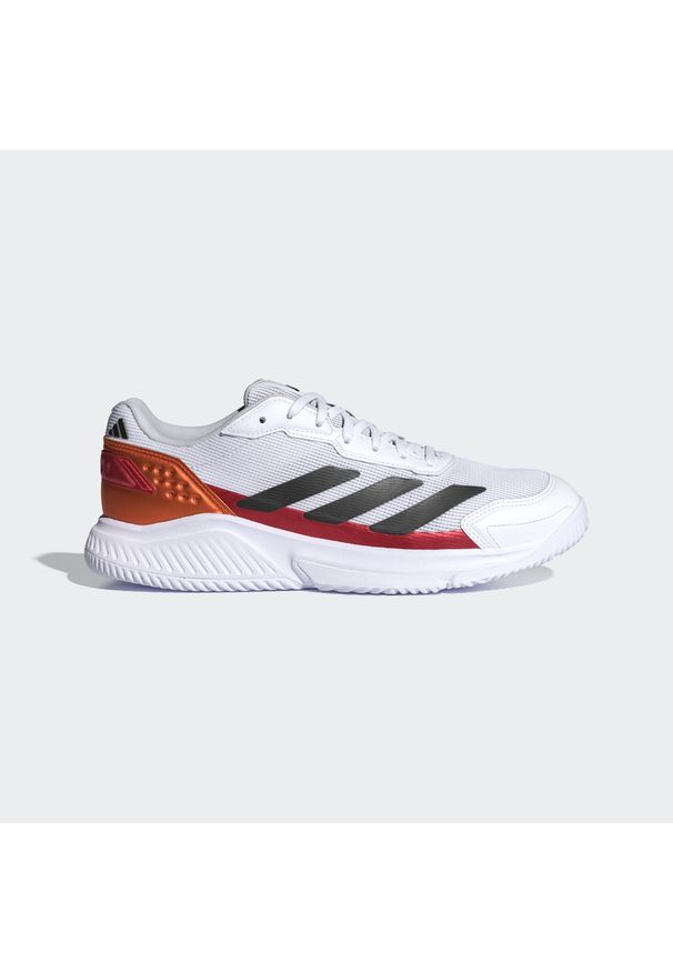 Adidas - Buty Courtquick Padel. Kolor: czarny, pomarańczowy, biały, wielokolorowy. Materiał: materiał. Sport: tenis