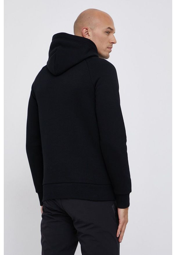 Peak Performance Bluza męska kolor czarny z kapturem gładka. Typ kołnierza: kaptur. Kolor: czarny. Materiał: bawełna, dzianina. Długość rękawa: raglanowy rękaw. Wzór: gładki