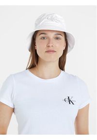 Calvin Klein Jeans Kapelusz Monogram Bucket Hat K60K611029 Biały. Kolor: biały. Materiał: materiał #3