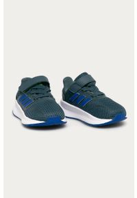 Adidas - adidas - Buty dziecięce Runfalcon I. Nosek buta: okrągły. Zapięcie: rzepy. Kolor: niebieski. Materiał: syntetyk, materiał, skóra ekologiczna, guma. Szerokość cholewki: normalna #4