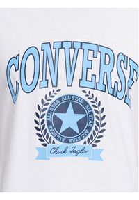 Converse T-Shirt Chuck Retro Collegiate Ss Tee 10025275-A02 Biały Regular Fit. Kolor: biały. Materiał: bawełna. Styl: retro #3