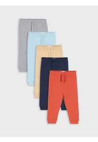 Sinsay - Spodnie dresowe jogger 5 pack - szary. Kolor: szary. Materiał: dresówka