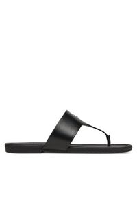 Calvin Klein Jeans Japonki Flat Sandal Toepost Mg YW0YW01691 Czarny. Kolor: czarny. Materiał: skóra #4