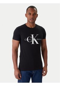 Calvin Klein Jeans T-Shirt J30J320935 Czarny Slim Fit. Kolor: czarny. Materiał: bawełna #1