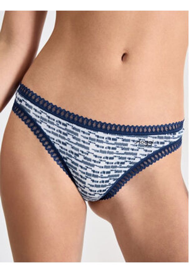 Sloggi Komplet 3 par stringów Go Crush 10219704 Niebieski. Kolor: niebieski. Materiał: bawełna