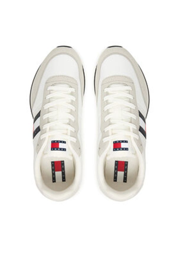 Tommy Jeans Sneakersy Tjm Classic Runner EM0EM01709 Biały. Kolor: biały. Materiał: materiał