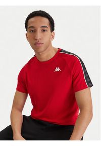 Kappa T-Shirt Banda Coen 303UV10 Czerwony Slim Fit. Kolor: czerwony. Materiał: bawełna #4
