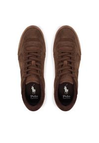 Polo Ralph Lauren Sneakersy 809974099002 Brązowy. Kolor: brązowy. Materiał: zamsz, skóra #4