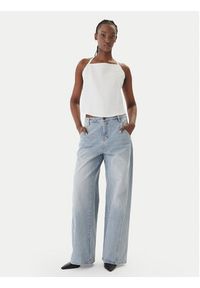 Eleh Jeansy EL103 Błękitny Wide Leg. Kolor: niebieski #2