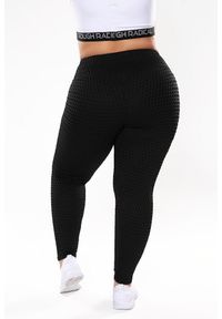 ROUGH RADICAL - Legginsy antycellulitowe fitness damskie Rough Radical Impulse Plus size. Kolekcja: plus size. Kolor: czarny. Sport: fitness