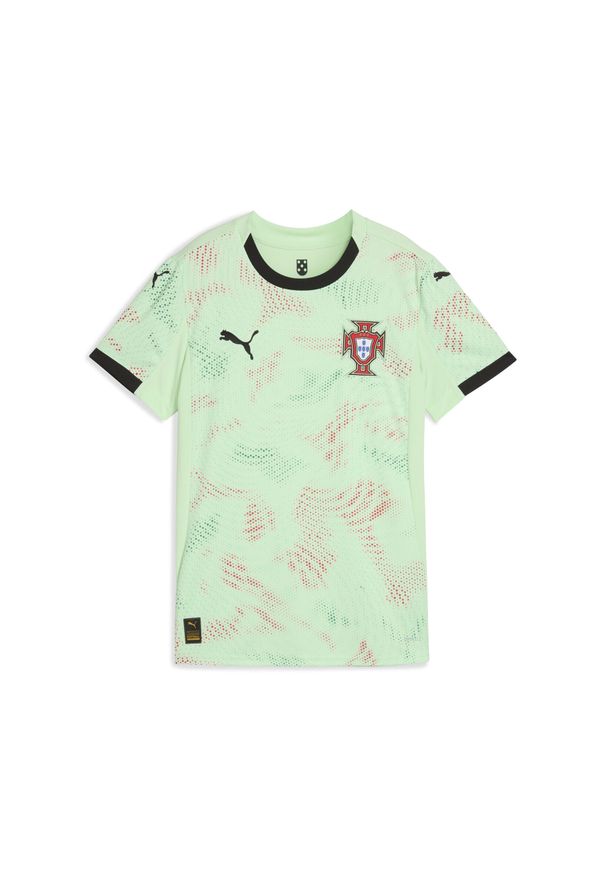 Puma - Damska koszulka wyjazdowa drużyny kobiet Portugalia 2025 PUMA. Kolor: czarny, wielokolorowy, zielony. Sport: piłka nożna