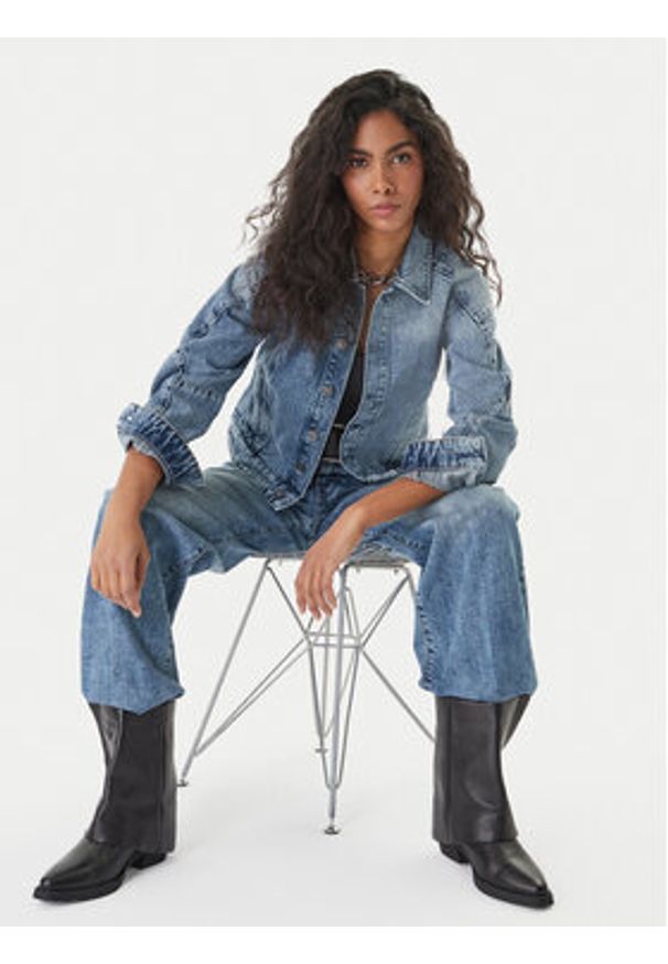 G-Star RAW - G-Star Raw Jeansy Deck 2.0 D23591-E205 Niebieski Wide Leg. Kolor: niebieski