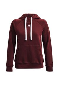 Bluza damska Under Armour Rival Fleece HB Hoodie. Kolor: brązowy, wielokolorowy, czerwony