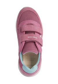 Geox buty dziecięce kolor różowy. Nosek buta: okrągły. Zapięcie: rzepy. Kolor: różowy. Materiał: guma #6