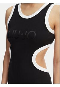 Liu Jo Sukienka letnia VA5043 J4822 Czarny Regular Fit. Kolor: czarny. Materiał: bawełna. Sezon: lato #7
