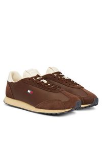 Tommy Jeans Sneakersy Tjm Retro Runner Archive Mix Mat EM0EM01763 Brązowy. Kolor: brązowy. Materiał: skóra #6