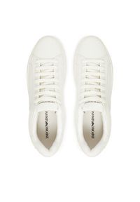 Emporio Armani Sneakersy EM003844 AF20004 U0003 Biały. Kolor: biały. Materiał: skóra #4