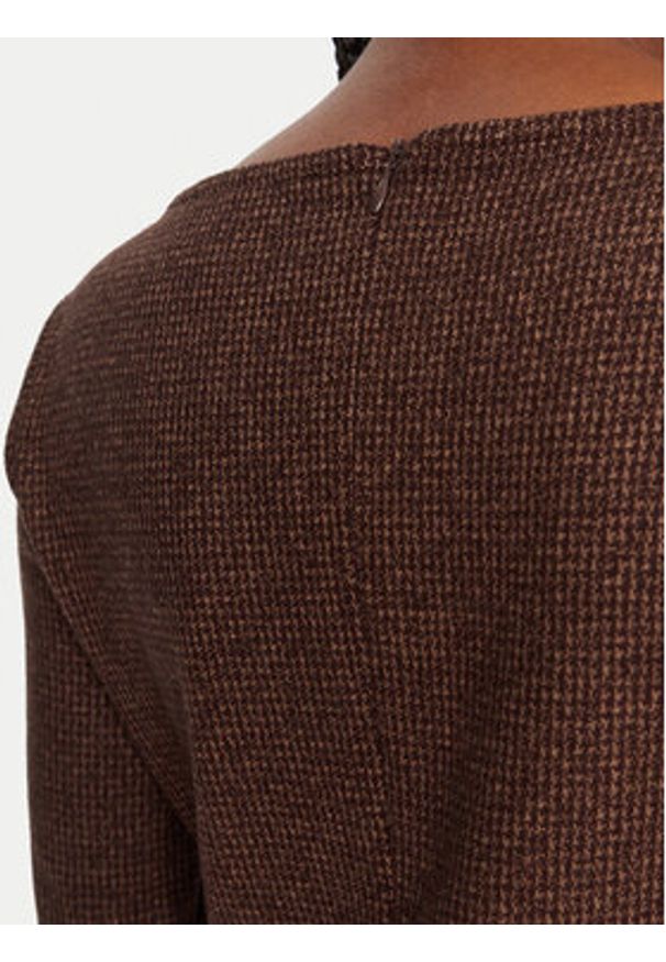 Weekend Max Mara Sukienka dzianinowa Balocco 2525626062 Brązowy Regular Fit. Kolor: brązowy. Materiał: wiskoza