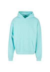 BUILD YOUR BRAND - Bawełniana Bluza Z Kapturem Dla Dorosłych Unisex Ultra Heavyweight Boxy Hoodie. Typ kołnierza: kaptur. Kolor: niebieski. Materiał: bawełna