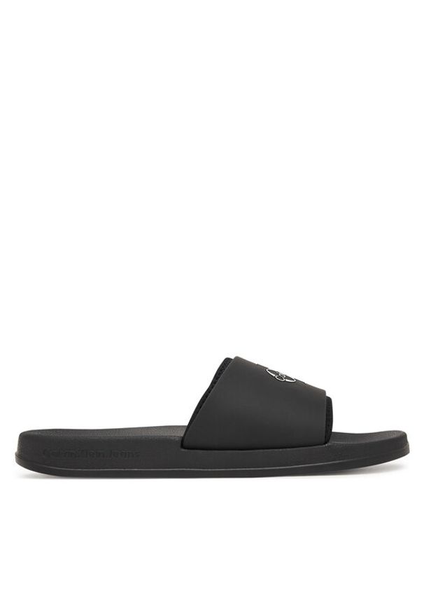 Calvin Klein Klapki Ess Slide Rubber Neoprene HM0HM02229 Czarny. Kolor: czarny. Materiał: syntetyk
