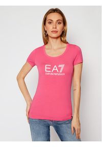 T-Shirt EA7 Emporio Armani. Kolor: różowy #1