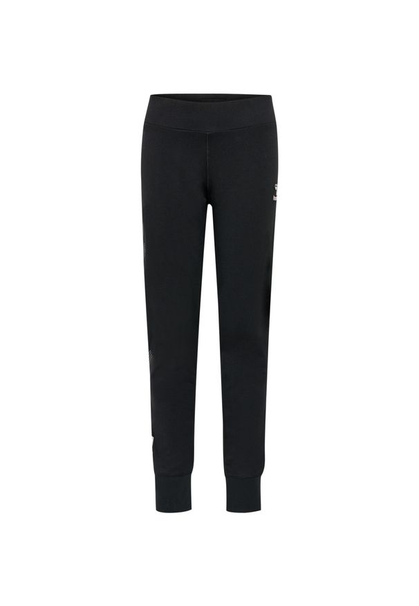 Damskie legginsy bawełniane Hummel Move Grid. Kolor: czarny. Materiał: bawełna. Wzór: nadruk, jodełka. Sport: fitness