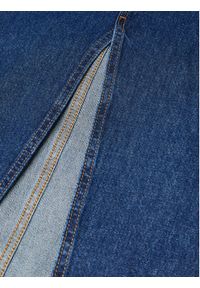 mango - Mango Spódnica jeansowa Aida 57045971 Granatowy Regular Fit. Kolor: niebieski. Materiał: jeans, bawełna #4